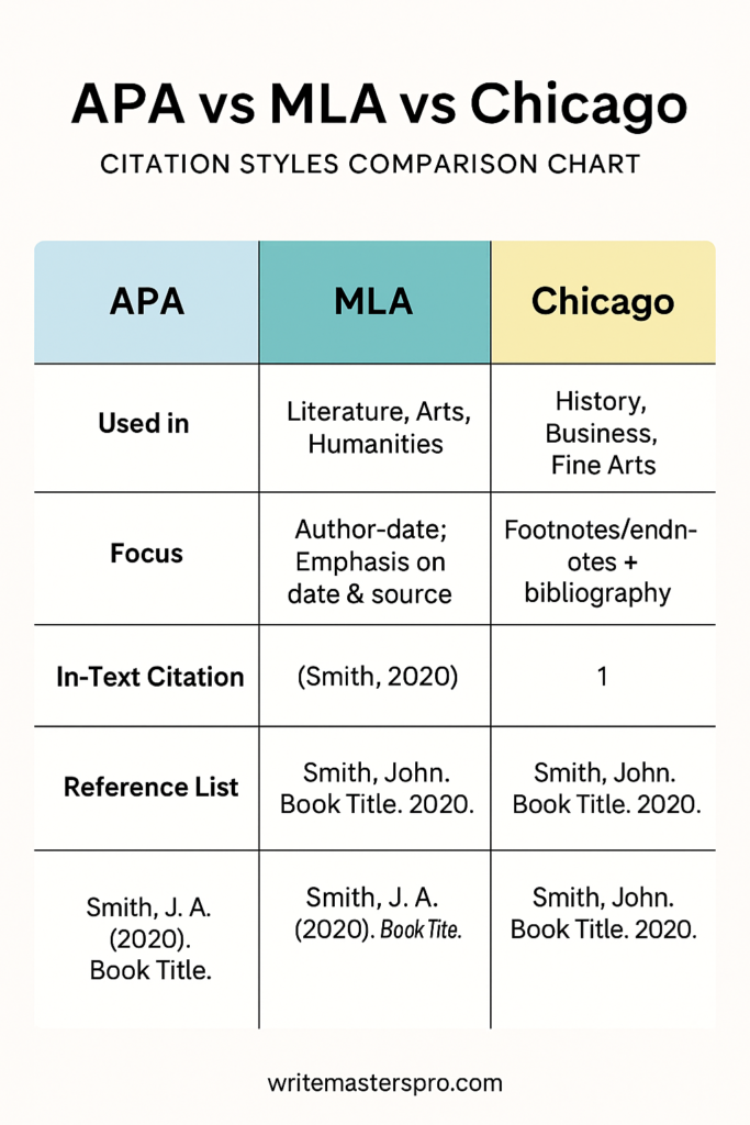 A Complete Guide to APA, MLA, and Chicago Styles
